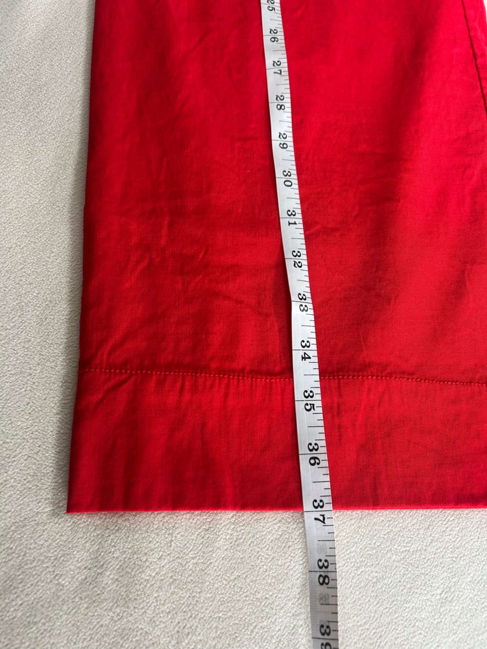 Maeve The Colette High-Rise Wide-Leg Cropped Pants Red Women’s Size 27 - Picture 12 of 16